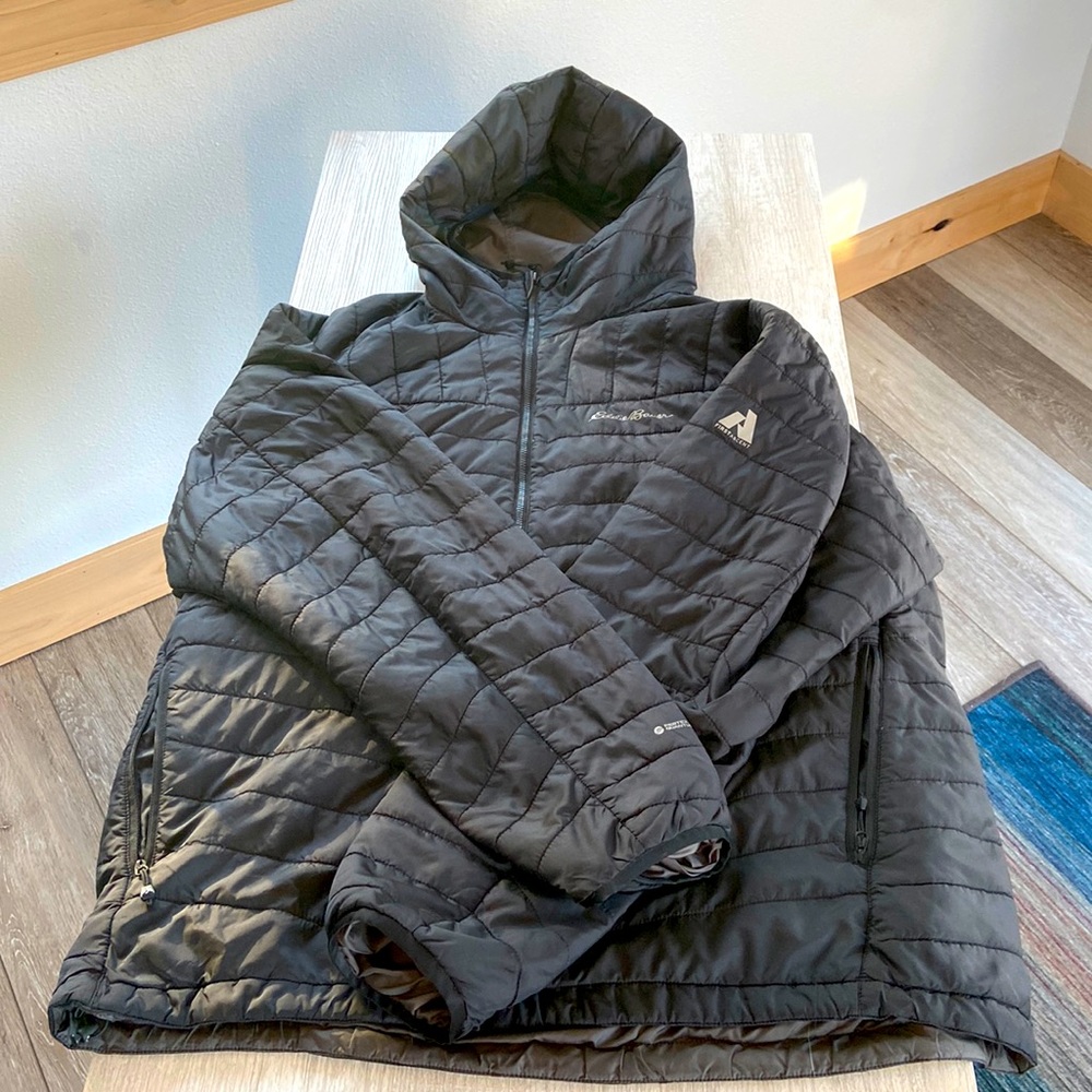 Eddie Bauer Men’s reversible down coat